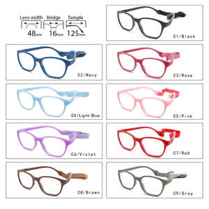 Yürüyor/çocuklar/gençler/çocuk optik gözlük çerçeve kırılmaz Tr90 esnek bükülebilir tek parça güvenli gözlük kız erkek - Product Image 2