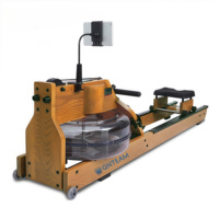 Máquina de Remo Comercial de Lujo para Interiores, Marca Qnteam, Capacidad de 280 kg, Estructura de Acero, Monitor Digital, 5 Niveles de Resistencia Ajustables