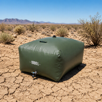 Réservoir d'eau gonflable pliable Litong pour l'irrigation agricole, 15000L, en PVC