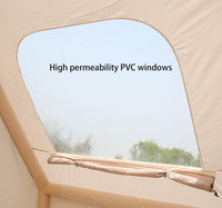 Tentes gonflables simples portatives de maison de tissu d'Oxford imperméable extérieur gonflable de camping de famille