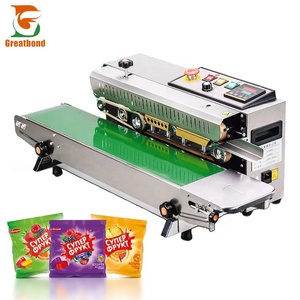 Máquina Selladora Horizontal de Sobremesa FR-900 de Acero Inoxidable para Impresión de Bolsas de Plástico con Paro de Emergencia, Venta al por Mayor de Fábrica - Product Image 1