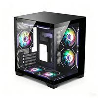 Boîtier PC Gaming M-ATX à Vendre : 7 Positions de Ventilateurs, Refroidissement Liquide 240mm, 2 SSD, 2 HDD, Verre Trempé