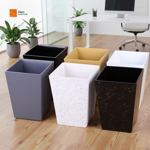 Poubelle de table en résine écologique de haute qualité Aleo, résistante aux traces, recyclable, <span class=keywords><strong>pour</strong></span> accessoires de salle de bain d'hôtel - Product Image 2