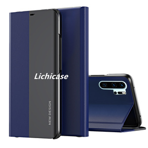 Lichicase Business Cuir Côté Galvanoplastie Placage <span class=keywords><strong>De</strong></span> <span class=keywords><strong>Protection</strong></span> Téléphone Portable Couvre Pour <span class=keywords><strong>Huawei</strong></span> <span class=keywords><strong>P30</strong></span> Pro Stand Case - Product Image 2