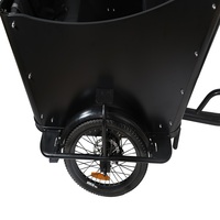 Vélo cargo électrique à 3 roues avec moteur de moyeu Bosch, remorque, tricycles, cadre de bicyclette pour le transport des enfants avec 2 sièges avant, bon marché