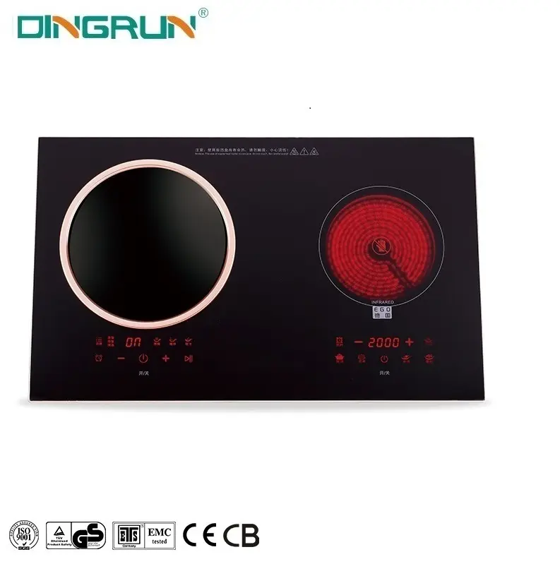 2021 Hot Sell Double Hobs 2 Plate Induction Cooker 2 Burners Electric Ceramic Stove Induction Cooktop