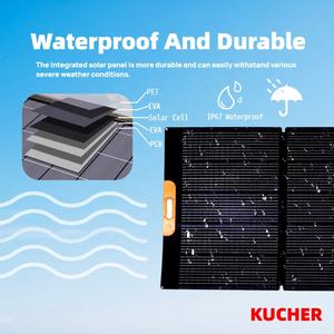 KUCHER 300W高効率折りたたみ式ソーラーパネル耐久性のあるPET素材22% 変換率屋外冒険キャンプ用 - Product Image 5