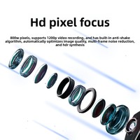 Lunettes caméra HD 1080P/2K avec connexion Wi-Fi, 8MP, traduction IA, enregistrement de réunions, commande vocale tactile, chargement magnétique, appels téléphoniques