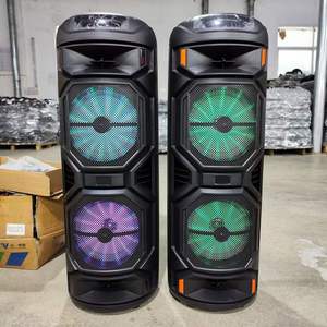 Altavoz de graves TWS de <span class=keywords><strong>doble</strong></span> bocina de 8 pulgadas con modo dual 5,0, salida de 30-50W, 2 micrófonos, luces de colores RGB portátiles - Product Image 6