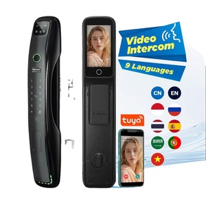 قفل باب ذكي بالجملة من تويا مع تقنية التعرف على الوجه ثلاثي الأبعاد وبصمة الإصبع مع كاميرا واتصال داخلي وقفل ذكي أوتوماتيكي - Product Image 2