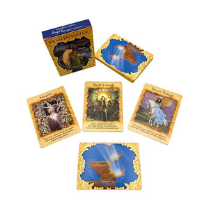 Échantillon <span class=keywords><strong>gratuit</strong></span>, impression personnalisée, bords dorés, Angel Therapy, 44 cartes de tarot <span class=keywords><strong>Oracle</strong></span>, jeu de cartes à vendre - Product Image 2