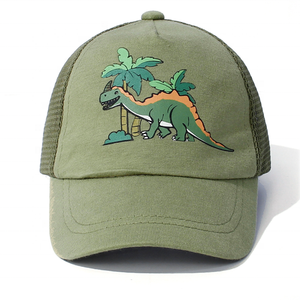 Nuovo Arrivo Estate 2024: Cappellino Trucker con Stampa Dinosauro, Berretto Sportivo da Baseball con Rete per Bambini - Product Image 1