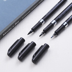 Penna <span class=keywords><strong>nera</strong></span> importata della spazzola di calligrafia con il Set dell'acquerello del pennino - Product Image 4