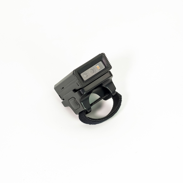 Mini 2D Wireless Scanner Handheld Ring Barcode QR Code Reader with USB COM Interface for Warehouse