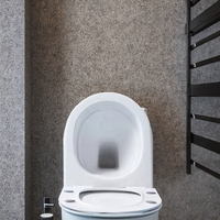 WC suspendu sans bride en céramique de qualité européenne, sanitaire pour salle de bain