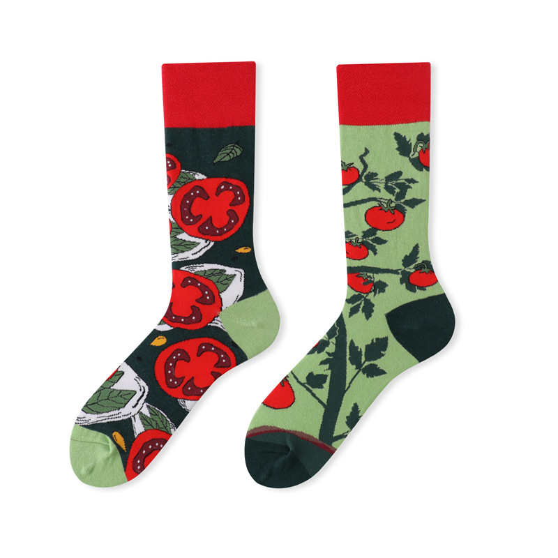 OEM Ab Contrast Cartoon Novelty Women Crew Socks Creativity Custom Design Socks