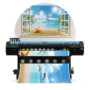 1.6/1.8M XP600/I3200/DX5 kepala ganda papan Hoson iklan luar ruangan stiker vinil Eco Solvent Printer