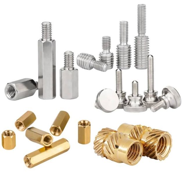 Factory Direct Brass Alloy Titanium Zinc M1 M2 M2.5 M3 Male Female Polished High Precision Spacer PCB Standoff