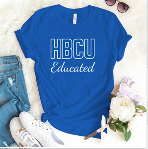 HBCU Hip Hop Eco-Friendly Embroidery Women's Black History Month Casual Cotton T-Shirt College <strong>Pride</strong> <strong>Top</strong> - Product Image 6