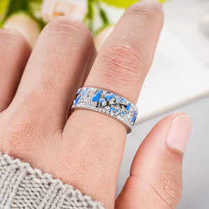Anello Orchidea Iris per Donne, Gioiello da Dito Fresco e Vintage - Product Image 2