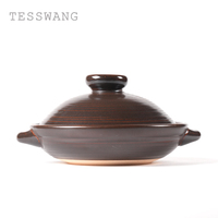 Vente en gros, faible MOQ, plat à gratin en céramique de style zen japonais, rétro, texture tourbillonnante marron, pour la restauration fine et les hôtels de luxe