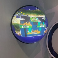 Pantalla de Proyección Interactiva Seeball de 150 cm OEM/ODM con Ángulo de Visión de 360 Grados, Color Gris, para Parques de Trampolín