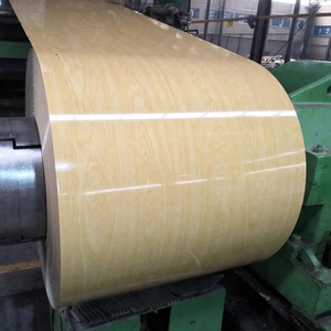 Attractive Appearance Top Fashion Flower Wood Grain Ppgi Color Coated Steel Coil 0.6mm X 1200mm