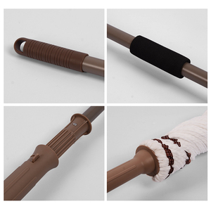 Serpillère ronde en microfibre avec éponge inférieure et manche en acier pour le nettoyage <span class=keywords><strong>professionnel</strong></span> des sols secs et humides - Product Image 2