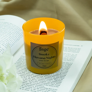 Vela Aromática en Frasco con Aroma a Noche de Habana Ahumada, Aroma Sofisticado para Decoración de Hogar de Lujo, Relajación, Meditación, Dormitorio y Salas de Estar - Product Image 1