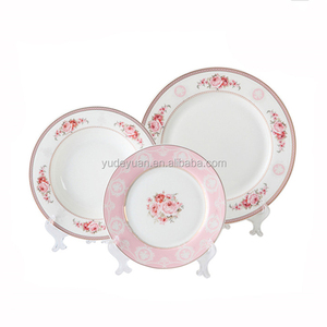 Thiết Kế Theo Yêu Cầu Vàng Bạc Rim China Bone 10.5 + 8 + 7.5 Inch 18Pcs Đĩa Ăn Sáng Bộ Đồ Ăn Tối - Product Image 3