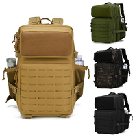 Grote Capaciteit 36-55l Heren Tactische Camouflage Rugzak Duurzame Oxford Doek Molle Rits Intern Frame Anti-Diefstal