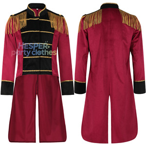 Traje de magistrato de circo con borlas rojas para hombre HP, chaqueta de manga larga para actuaciones de Halloween, traje de caballero para adulto - Product Image 1