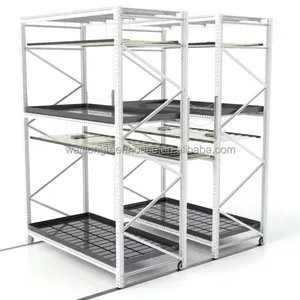 USA Vertical Rolling Grow Table with ABS Flow Trays