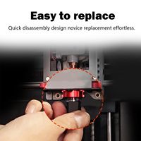 Kit Hotend keramik Printer 3D, tongkat pemanas 3D kepala 5M/5M dapat dilepas cepat