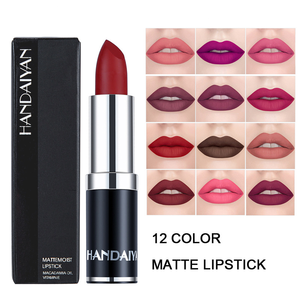Handa iyan Matte Lip gloss Sexy Nude Rotbraun Lila Wasserdichter samtiger Lippenstift mit langlebiger Creme Make-up - Product Image 1