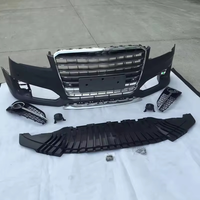 Kits de Parachoques Delanteros para Auto A8 S8, Kits de Carrocería Estilo S8 con Parrilla Negra para Audi A8 D4 PA 2015 2016 2017 2018