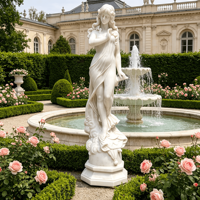 Estatuas de Mármol Griego de Tamaño Real de Apolo Bañándose, para Decoración de Exteriores de Villas y Propiedades