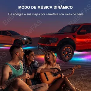Kit Luci LED RGB per <span class=keywords><strong>Auto</strong></span> con Controllo APP, Sistema di Illuminazione Sottoscocca a Flusso Continuo, Striscia LED Neon per Telaio <span class=keywords><strong>Auto</strong></span> - Product Image 6