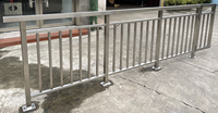 Rampe et balustrade de balcon en acier inoxydable pour extérieur, barre métallique
