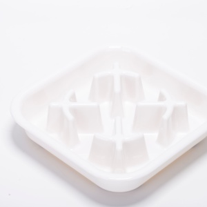 Wholesale Square Slow Feeding <b>Bowl</b> Plastic AntiChoke AntiBloat Pet <b>Bowl</b> For Dog Cat OEM Available - Product Image 6