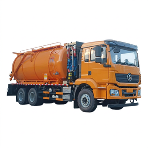 20000L Shacman Jetting & <b>Suction</b> Truck for Export, High Pressure <b>Pump</b> Flow 350L/min, High-efficiency Vacuum <b>Suction</b> - Product Image 1