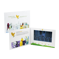 Nouveaux produits personnalisés de marque cadeau publicitaire promotion logo carte 7 pouces avec boîte lecteur livre vidéo livret