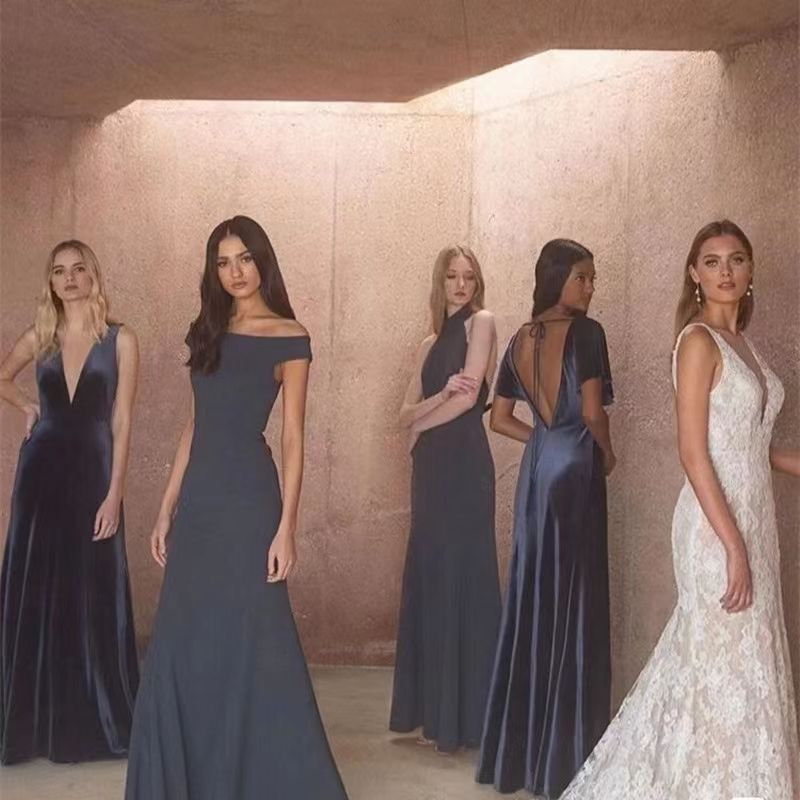 Vestido de noche personalizado para mujer, largo, para invitados