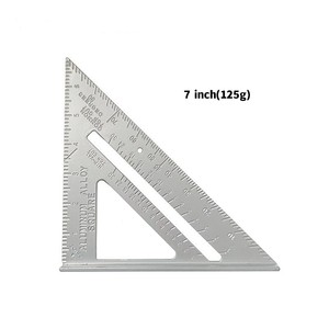 Équerre triangulaire de charpentier de 7 pouces, jauge de marquage, règle de mesure pour la construction - Product Image 5
