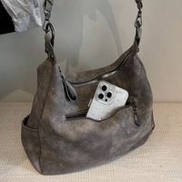 Sac fourre-tout à bandoulière grande capacité pour femme, avec fermeture éclair, sangle unique, design texturé et original, idéal pour les étudiantes et les navetteuses