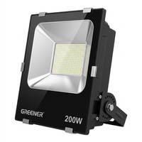 Reflector LED de Aluminio IP66 de 20W-200W para Jardín, 130lm/W, >70Ra, 6000K Luz Diurna, Ángulo de Haz de 120°, Garantía de 3 Años