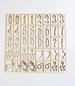 أقل عدد 40 قالب مجوف وقوالب حروف مفرغة لالمعلقات التقويمية - Product Image 4