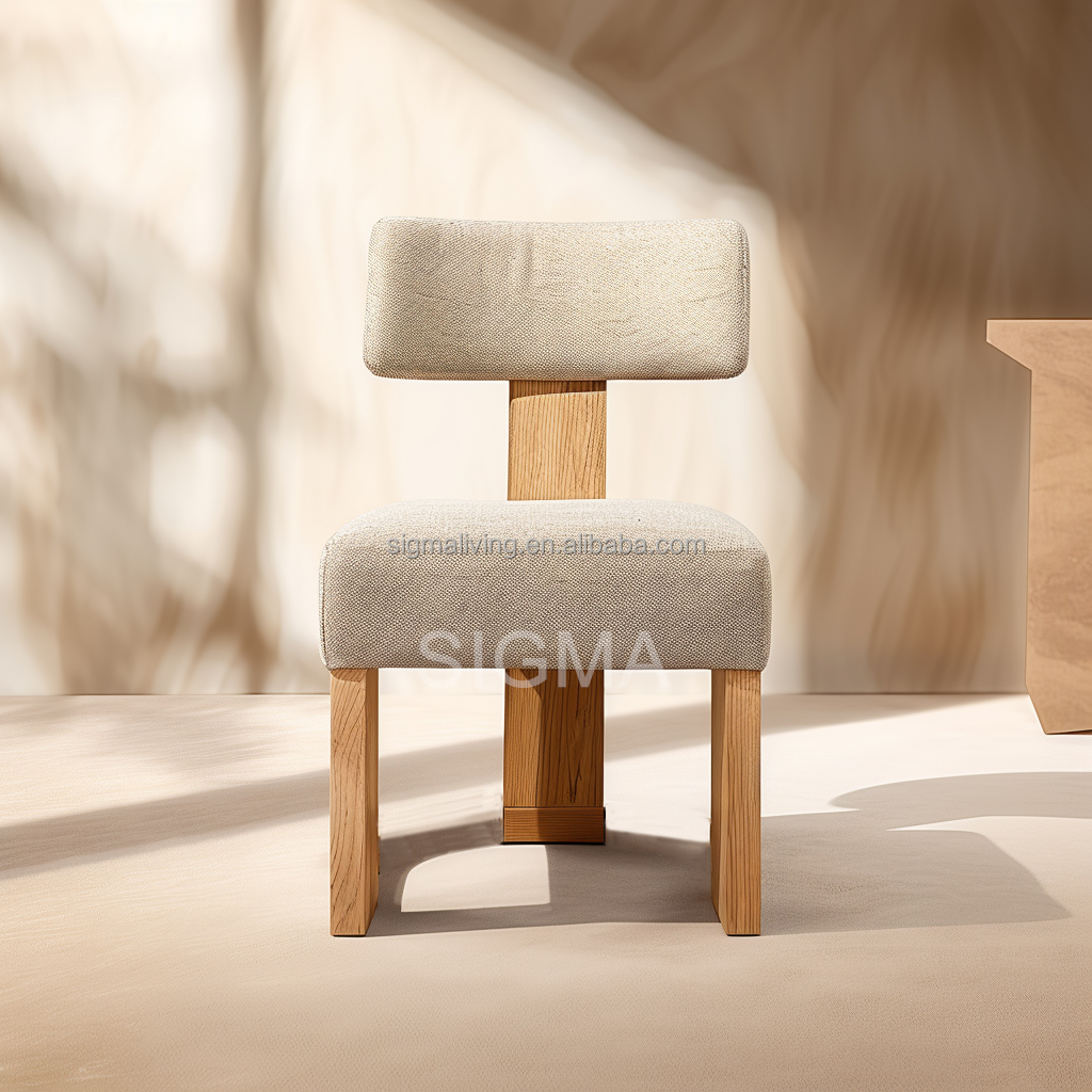 Newest Design Luxury Outdoor Patio Furniture Solid Wood Teak Chairs Teak Dining Armless Chairs
