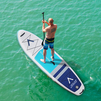 Planche de SUP gonflable solaire marine 10' 10'6'' 11' 11'6'' étanche extra large pour adultes unisexe modèle MU350 PVC Lacs