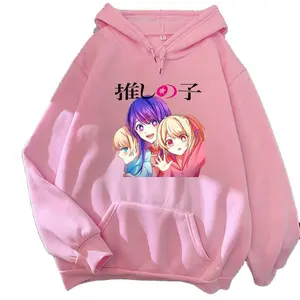 9 Gaya Oshi No Ko Pencetakan Warna Ritsleting Anime Kustom Hoodie Mantel Pria Hoodies Wanita Hoodies Kaus